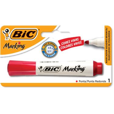 Imagem de Marcador Quadro Branco BIC Marking 2,0mm 1Unidade Vermelho