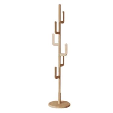 Imagem de SLGGPJBU Cabideiro de madeira com economia de espaço, suporte retrô para casacos, entrada de árvore, 180 cm, para roupas, chapéus, apartamentos, entrada, suporte de roupas