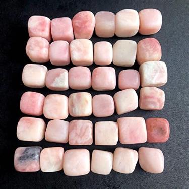 Imagem de Cristal natural opala rosa áspera cristal quartzo rosa quebrado pequeno cascalho tanque vaso de flores jardim decoração de casa decoração de casa (cor: 500g, tamanho: aprox. 20-30 mm)