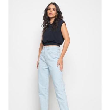 Imagem de Calça Jeans Salvatore Fashion Mom Feminina-Feminino