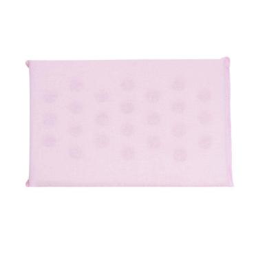 Imagem de 1 Travesseiro Bebê Antissufocante Rosa Liso Carrinho Berço