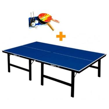 Imagem de MESA PING PONG ESPECIAL MDF 15mm KLOPF 1016 + KIT TÊNIS DE MESA 5030