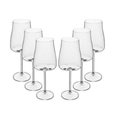 Imagem de Conjunto 6 Taças de Vinho de Cristal Alex 600ml - Wolff - Bohemia