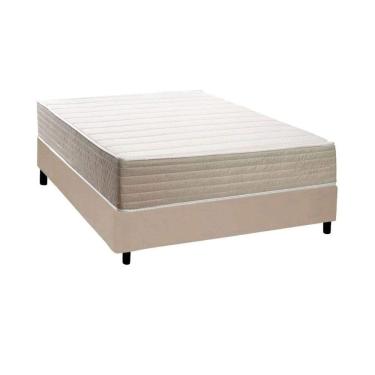 Imagem de Cama Box NOVO + Colchão Anatômico Kappesberg D33 Carmine + Base CRC Corano Clean