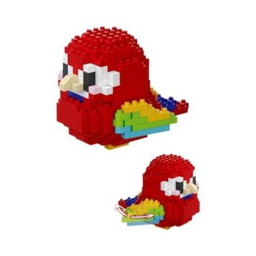 Imagem de Blocos De Montar Papagaio Kawaii: Brinquedo Educacional Criativo Para 