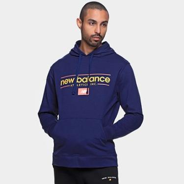 Imagem de Moletom New Balance Linear Athletics Com Capuz Masculino-Masculino