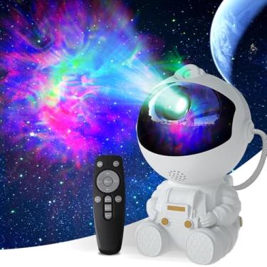 Imagem de Projetor de galáxia astronauta, projetor de estrela para quarto, projetor de galáxia com tema espacial para decoração de casa