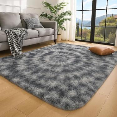 Imagem de Tapete Felpudo 40mm 2,00x1,50 para Sala e Quarto Antiderrapante Macio Luxo(CINZA MESCLADO)