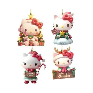 Imagem de Pingente De Árvore De Natal Hello Kitty Sanrio Kawaii, Decoração De An