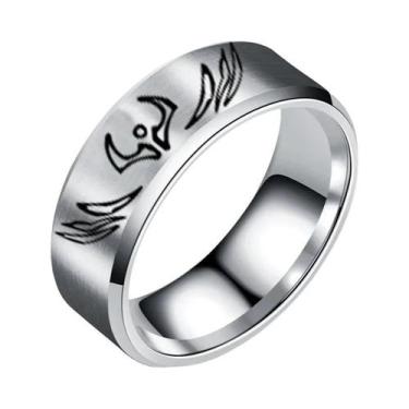 Imagem de Anel De Aço Inoxidável a Laser Jujutsu Kaisen Ryomen Sukuna Yuji Itado