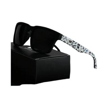 Imagem de Óculos De Sol Unissex Polarizados UV400 Quadrados Retrô Vintage Com De