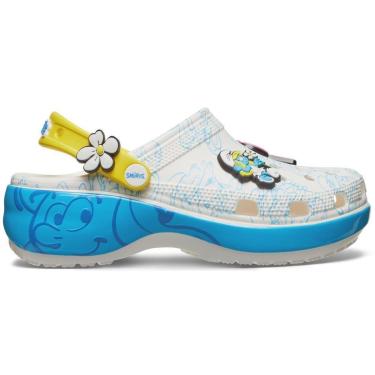 Imagem de Sandália crocs smurfs classic platform clog multi-Unissex