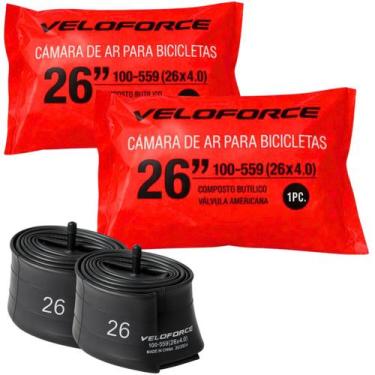 Imagem de Par de Câmara De Ar 26x4.0 Fat Bike Chopper Bico Grosso - Veloforce