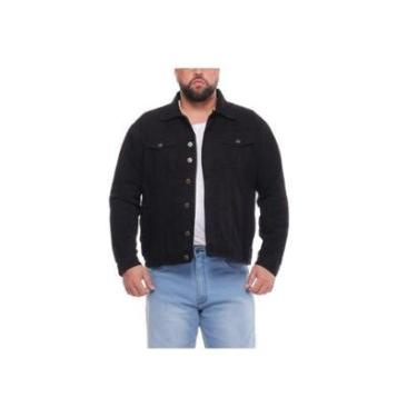 Imagem de Jaqueta Jeans Masculina Básica Casaco Slim Sarja Color-Feminino