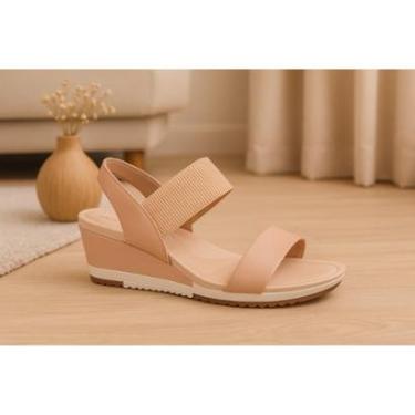 Imagem de Sandália Modare Anabela Nude Ultraconforto Feminina Nude-Feminino