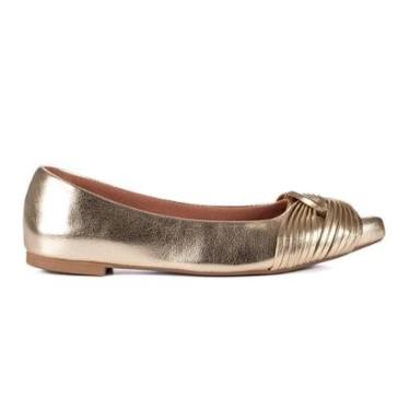 Imagem de Sapatilha Moda Feminina Moderna Reforçada Taís Laminado-Feminino