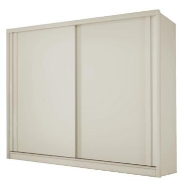 Imagem de Guarda Roupas Casal 2 Portas De Correr 4 Gavetas Flex 100% Mdf Porto Off White