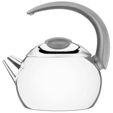 Imagem de Chaleira Tramontina Em Aço Inox Cabo Preto 18 Cm 2,2 L 61482183