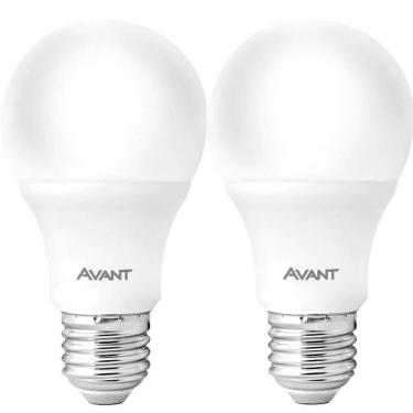 Imagem de Kit 2 Lâmpadas Pera Led Avant Branco 9w Bivolt Br810-b 6500k Base E27 - Cód 335401378