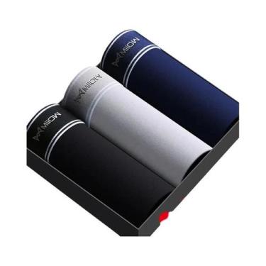 Imagem de Cuecas Boxer Antibacterianas De Grafeno Respiráveis Para Homens, 3 Peç