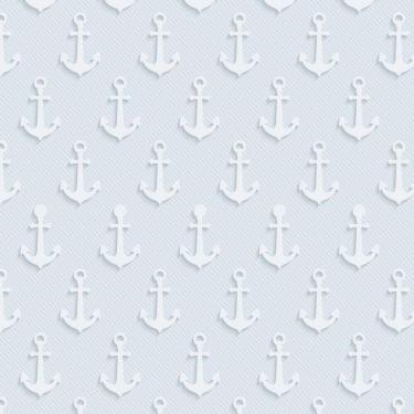 Imagem de Papel De Parede Adesivo Azul Claro E Ancora Infantil Bebê