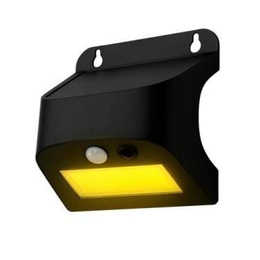 Imagem de Luminária Solar Com Sensor 3000k Jardim Parede Prova Dágua - Ourolux