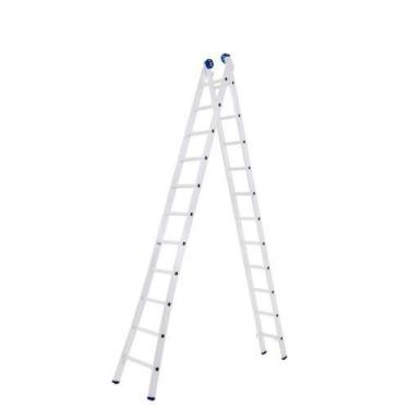 Imagem de Escada Alumínio Extensiva 11 Degraus 5,61m - Mor - Suporta Até 150 Kg