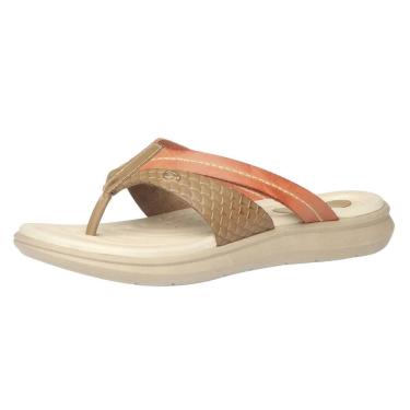 Imagem de Chinelo Feminino em Couro Conforto de Dedo Pegada