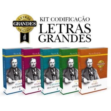 Imagem de Kit / Coleção C 5 Livros Codificação Espirita De Allan Kardec - (Letra