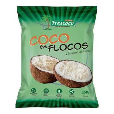 Imagem de Coco em Flocos Desidratado Integral 250g Frescoco - NUTRICIA FOODS