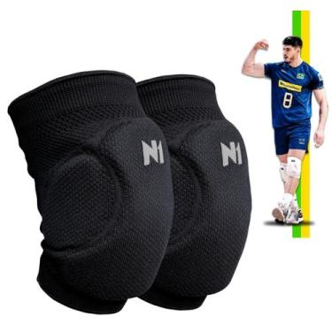 Imagem de Joelheira Esportiva N1 Sport Spry Knit 3d Vôlei Pro Unissex, G