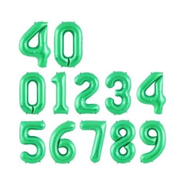 Imagem de Balões De Hélio De Folha Grande De 40 Polegadas Números 0-9 Decorações