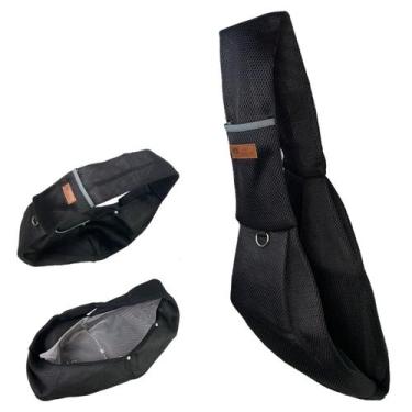 Imagem de Bolsa de Transporte Canguru Gato Cao Animal Malha Respiravel Tira de O