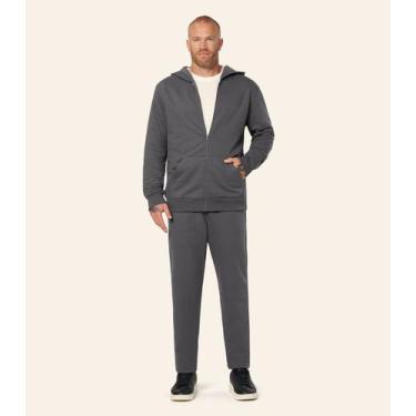 Imagem de Calça Masculina Moletom Peluciado Diametro Cinza - Diametro Basicos, P