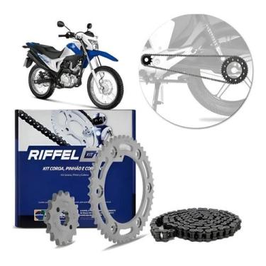 Imagem de Kit Relação Riffel Honda Nxr Bros 150 Titanium Aço 1045 Prat - Congrat