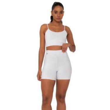 Imagem de Shorts Amei Sport Gloss - Branco-Feminino