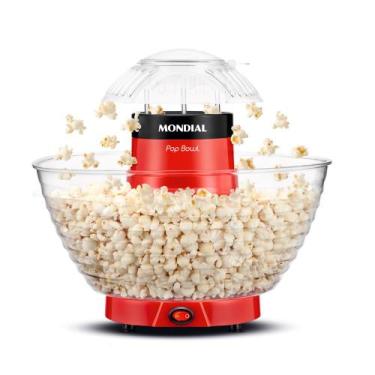 Imagem de Pipoqueira Pop Bowl Mondial Vermelho 700W PP-05, 110V