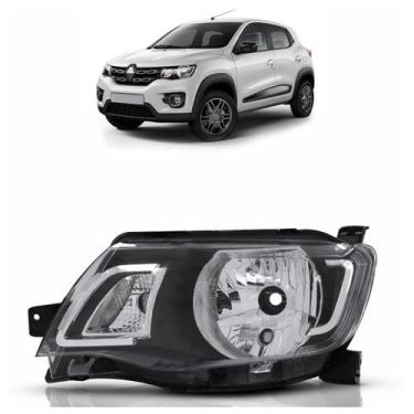 Imagem de Farol Dianteiro Kwid 2017 A 2018 Máscara Negra - Automotive Imports, E