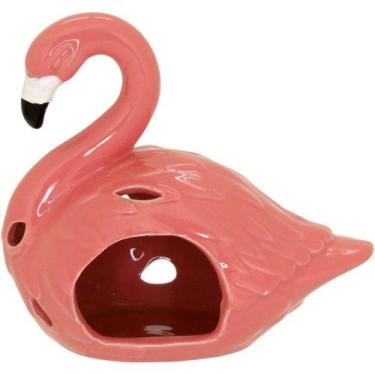 Imagem de Flamant Adorno 13X14X9Cm Cerâmica Rosa Flamingo - NH