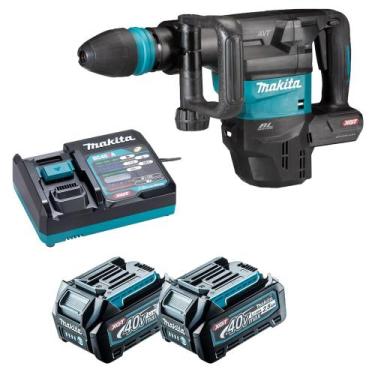 Imagem de Martelo Rompedor 40V XGT HM001GZ 2x Bat 2.5Ah Makita 220v