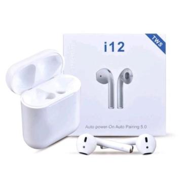 Imagem de Fone De Ouvido Bluetooth I12 Branco tws  Touch, branco