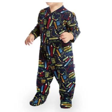 Imagem de Macacão Bebê Tiptop Estampado Dino Azul Marinho - 1015, Azul, M