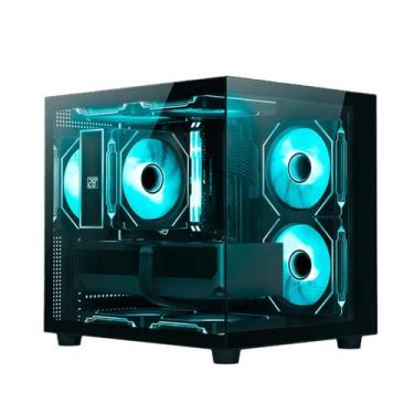 Imagem de Gabinete Gamer Aquário C3Tech MT-G720BK - Vidro Temperado - Até 7 Fans