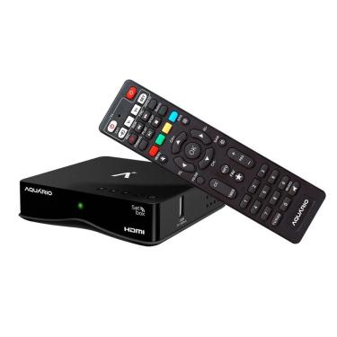 Imagem de Receptor de Tv Via Satélite Aquário DTH-9000 Satbox Digital Banda KU com USB HDMI e RCA