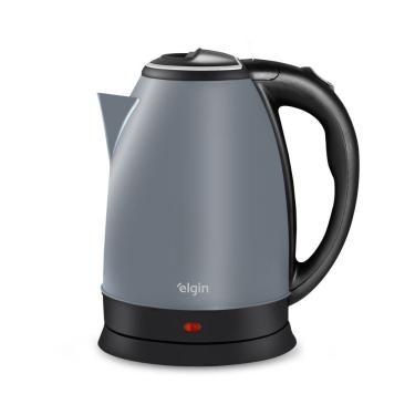 Imagem de Chaleira Elétrica Elgin Lunar Inox 1200W 2L Jarra sem Fio com Desligamento Automático 110V