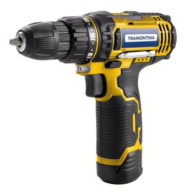 Imagem de Parafusadeira Furadeira Tramontina Profissional 42382230 Kit 30 Peças à Bateria Íons de Lítio 12V