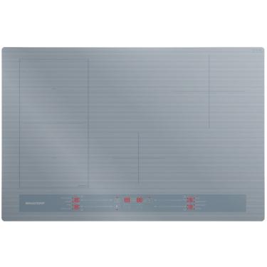 Imagem de Cooktop de Indução Brastemp Flexizone BDJ77ABBNA 4 Bocas Vidro Temperado Branco Embutido 220V