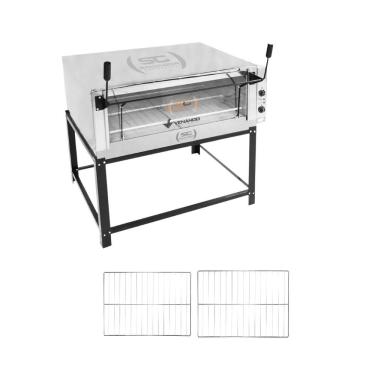 Imagem de Forno Elétrico Industrial Venâncio Roma Feri110 em Aço Inox com Pedra Refratária e 2 Grades Extras 220V
