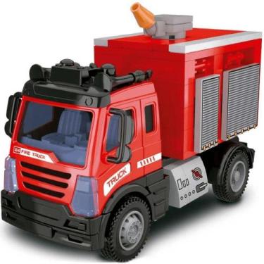 Imagem de Carro de Controle Remoto R-C Trucks Bombeiro DM Blocks 4+ com Luzes e 