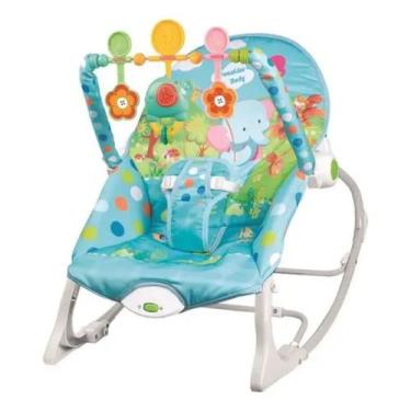 Imagem de Cadeira de Descanso para Bebê Zippy com Vibração e Brinquedos, Elefant